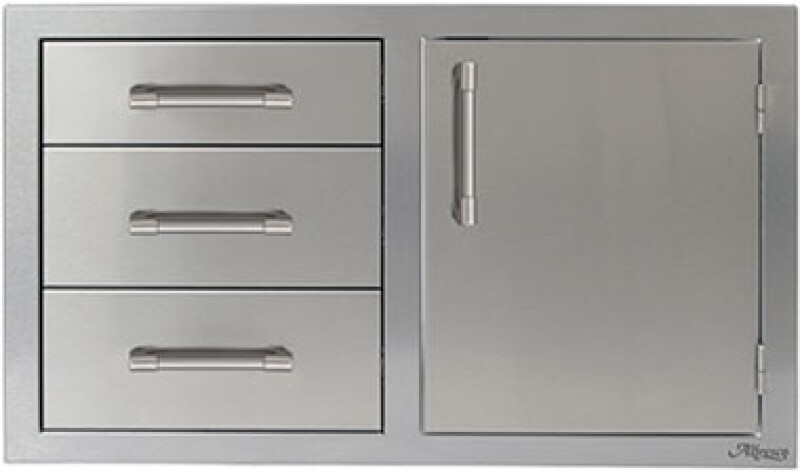 32″ COMBO DOOR & DRAWERS Door on Right AXEDDCRSC